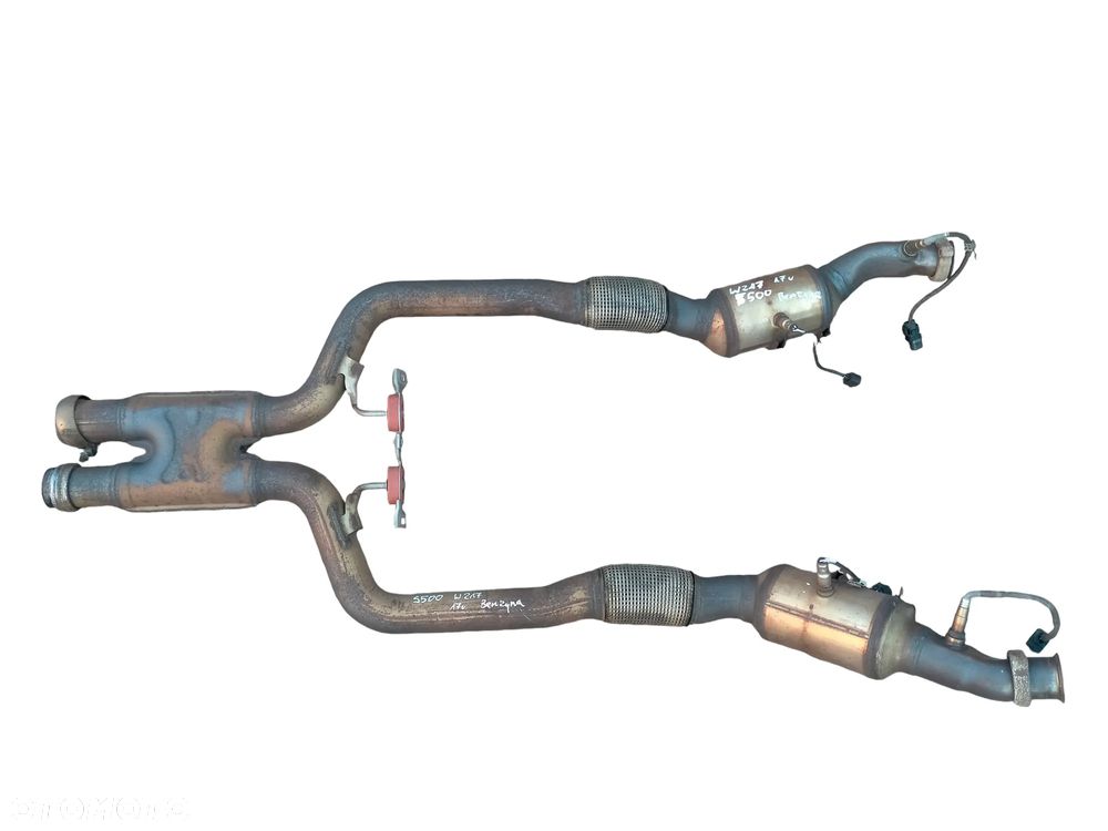 MERCEDES S500 W222 W217 / BENZYNA / A2224903736 / A2224903836 / PRAWY LEWY Katalizator KAT / SONDA CZUJNIK / ORYGINAŁ
