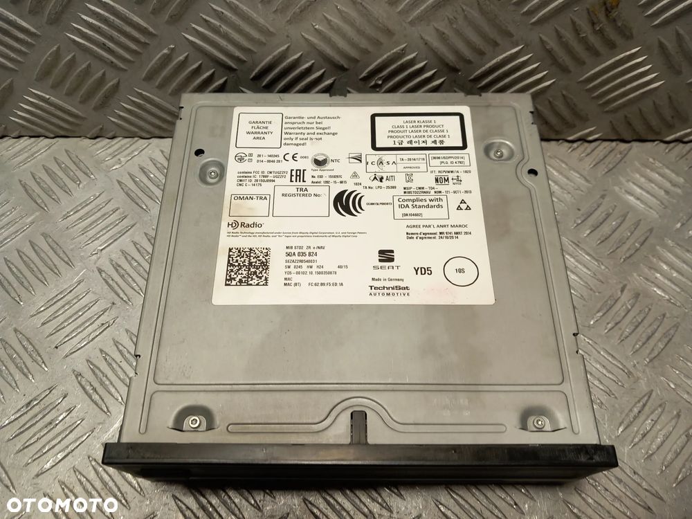 SEAT IBIZA IV CZYTNIK RADIA NAVIGACJI KARTY SD 5QA035824 - 4