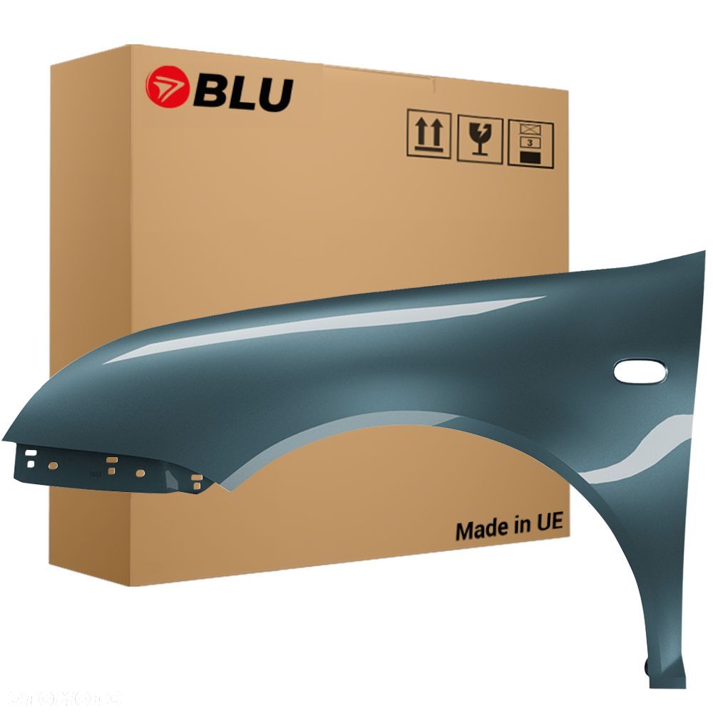 BLU Błotnik VW BORA LB5X lewy zielony 98-05 1J przód BlauSpirit - 1