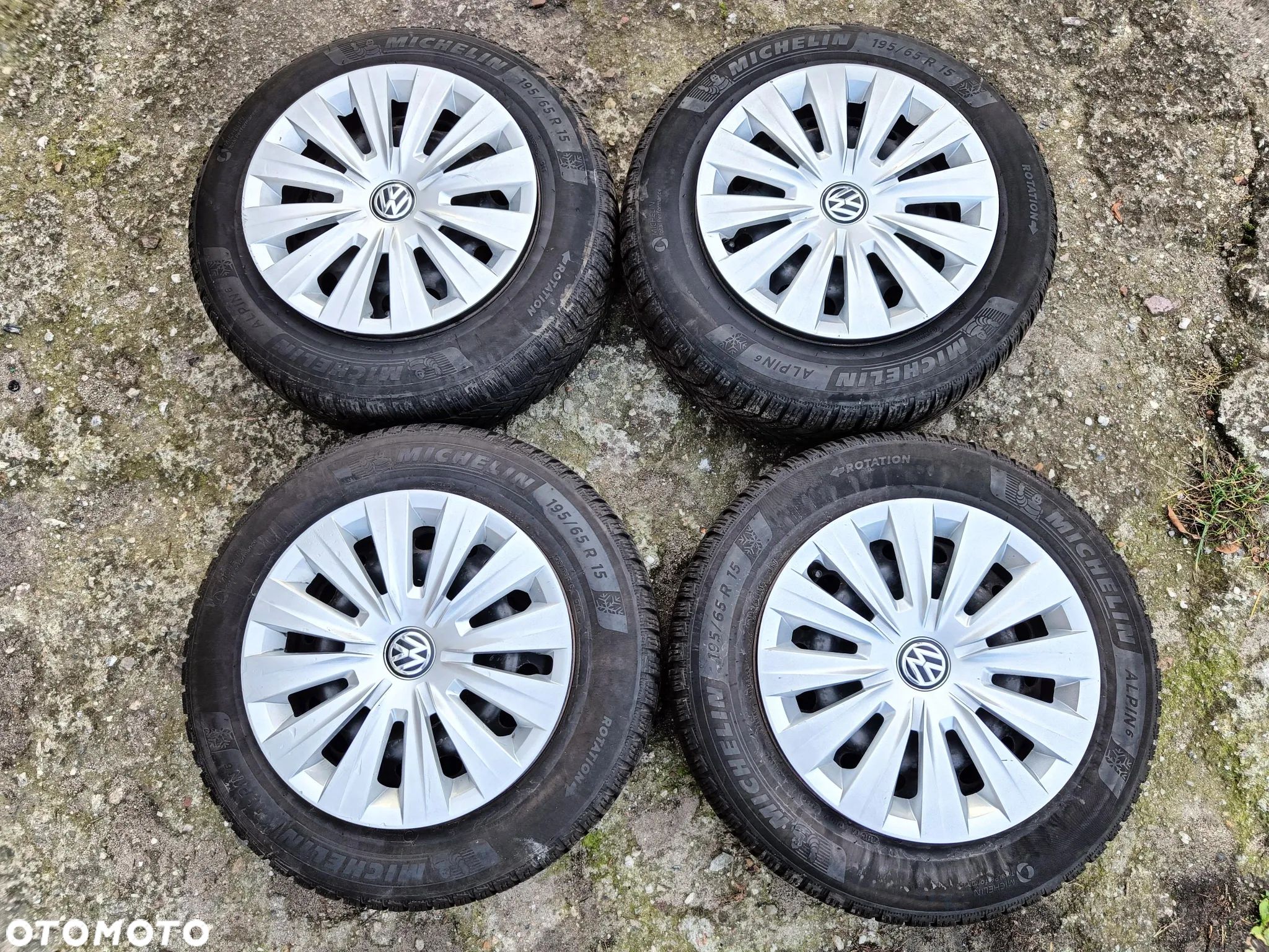 VOLKSWAGEN VW GOLF VII 7 KOŁA ZIMOWE MICHELIN 195/65 R15 15 5X112 - 1