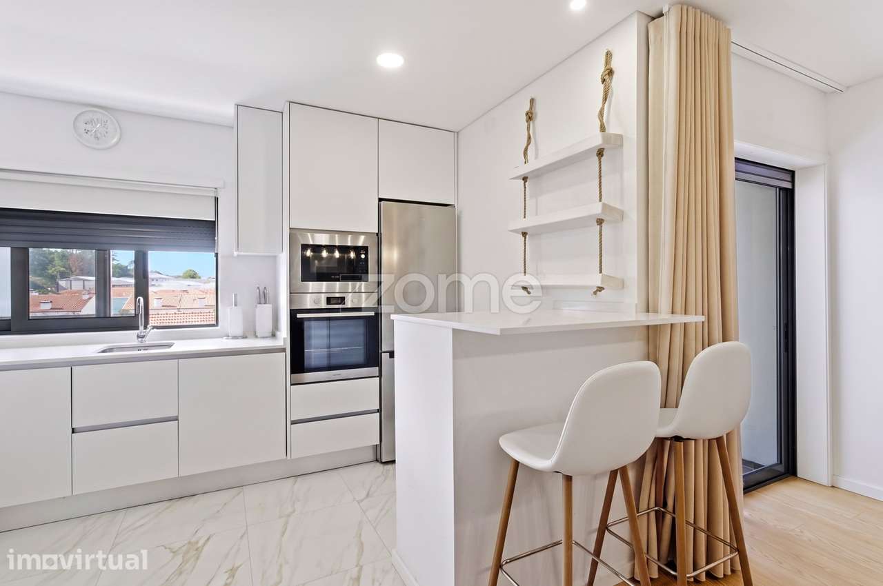 Apartamento T2 com varanda e garagem na Senhora da Hora, Matosinhos - Grande imagem: 5/31