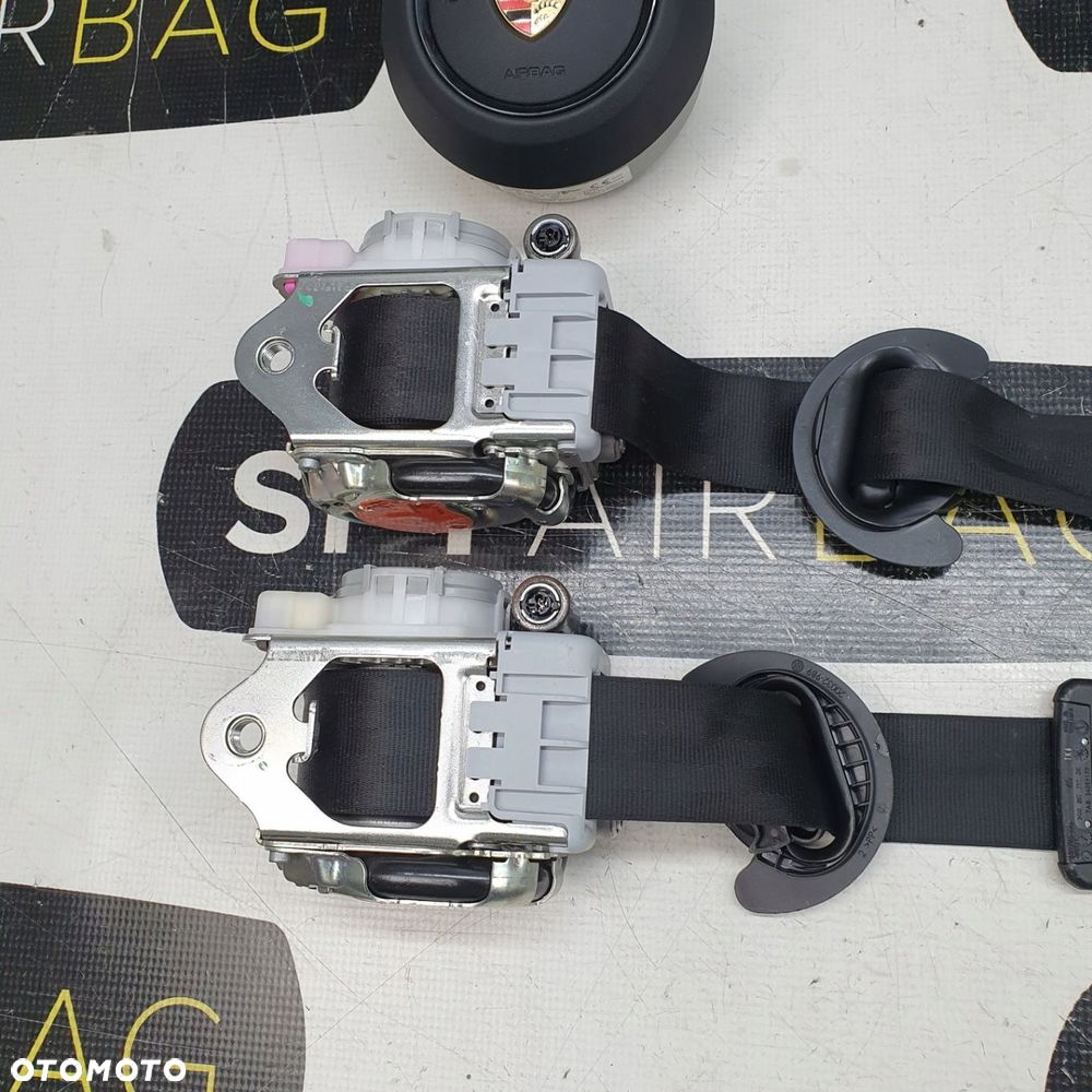 PORSCHE CAYENNE III LIFT 9Y DESKA ROZDZIELCZA KONSOLA KOKPIT PULPIT PODUSZKI AIRBAG AIR BAG PASY KIT SET - 11