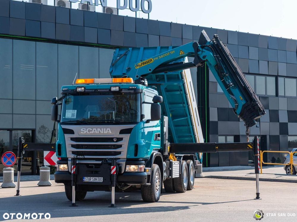 Scania G480 6x4 PALFINGER PK 34002 SH HDS Żuraw Wywrotka - 4