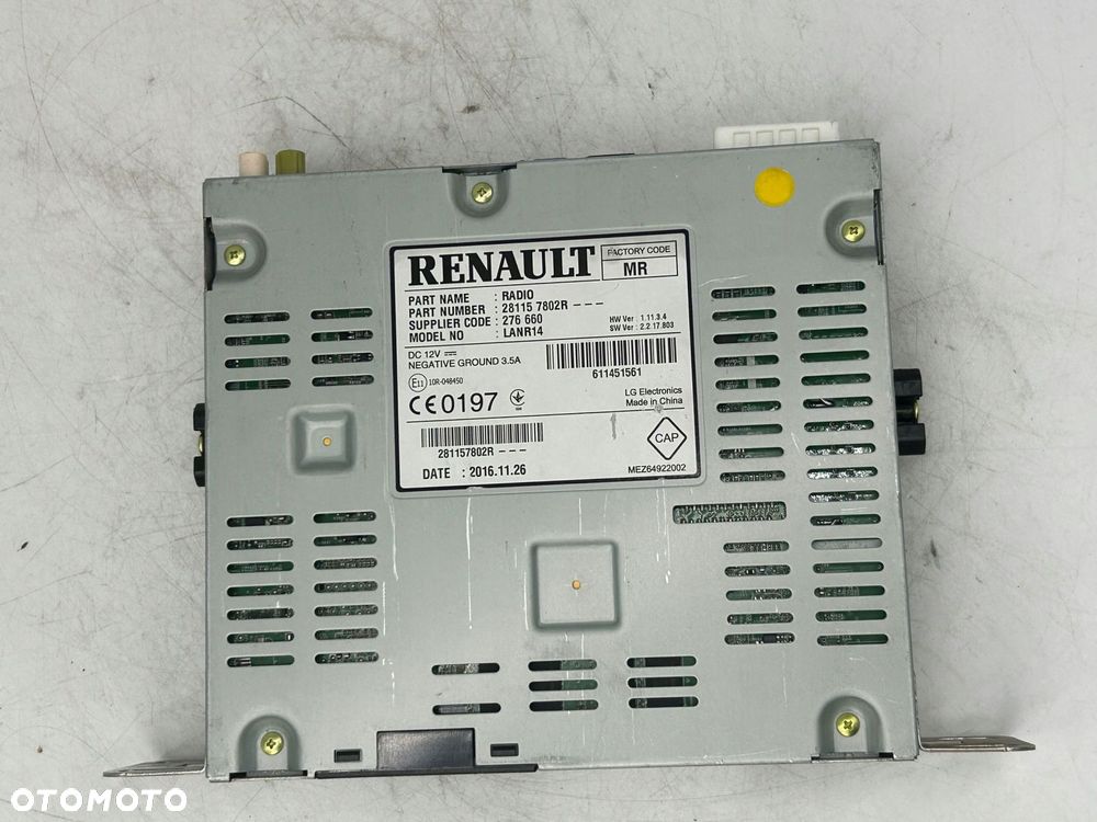 radioodtwarzacz stacja multimedialna renault espace v 281157802r - 2