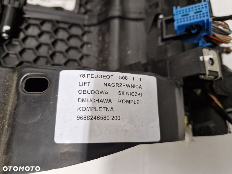 PEUGEOT 508 I 1 LIFT NAGRZEWNICA OBUDOWA SILNICZKI DMUCHAWA KOMPLET 9688246580 - 5