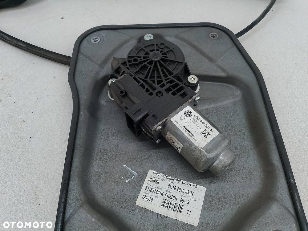 PODNOŚNIK SZYBY LEWY PRZÓD SKODA FABIA II 5J1837401K - 7