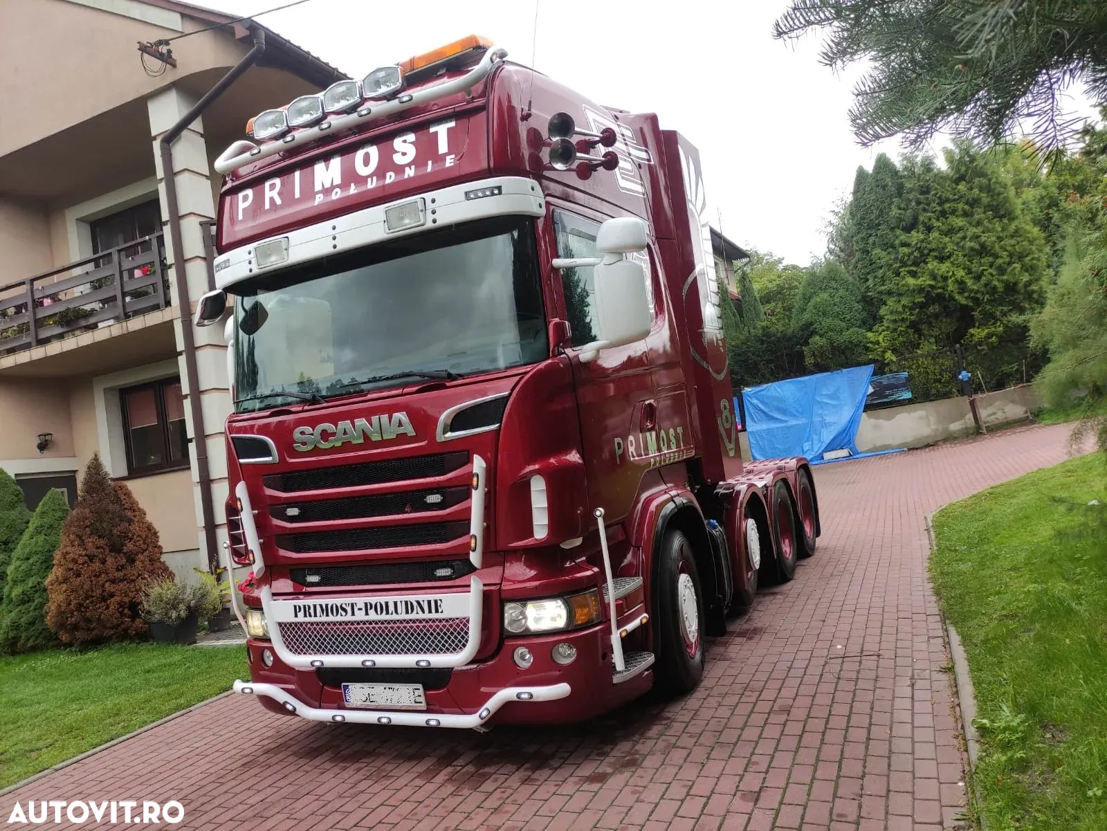Bara leduri sub masca fata, Scania R, cu 7 LED-uri Albe incluse - 2