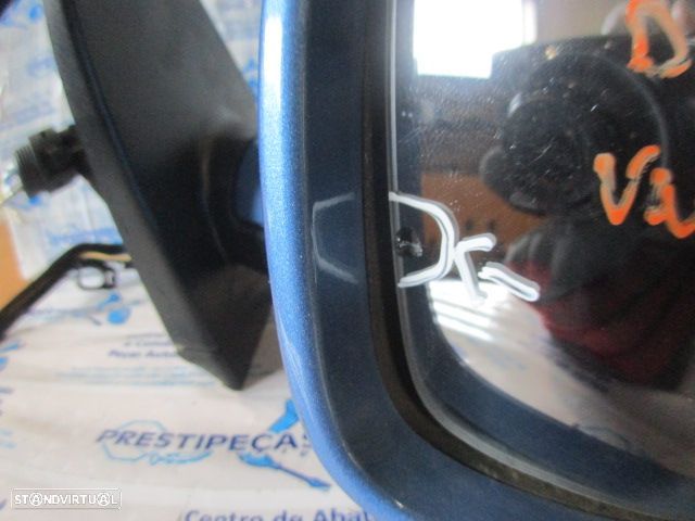Espelho Esp3759 VW POLO 4 9N FASE 2 2008 1.4TDI 70CV 3P AZUL  DRT MANUAL COM PISCA, CAPA E VIDRO PARTIDO PISCA COM 2 PINOS - 3