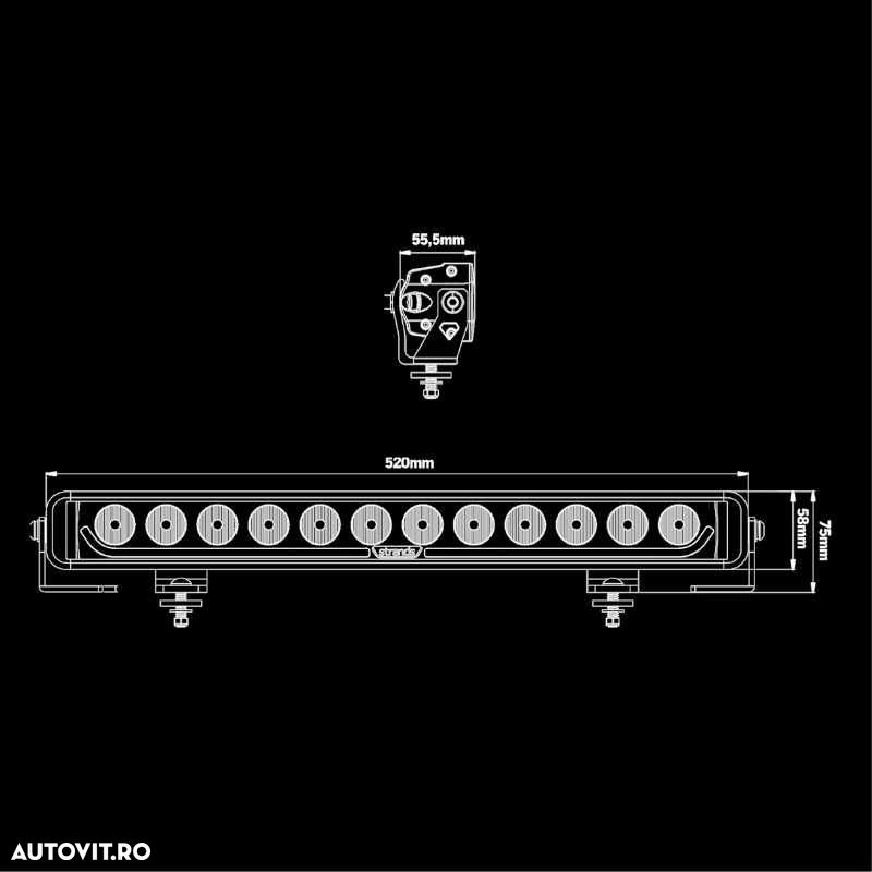 Bara LED 5000K 120W 52cm Strands DARK KNIGHT IDENTITY - 4