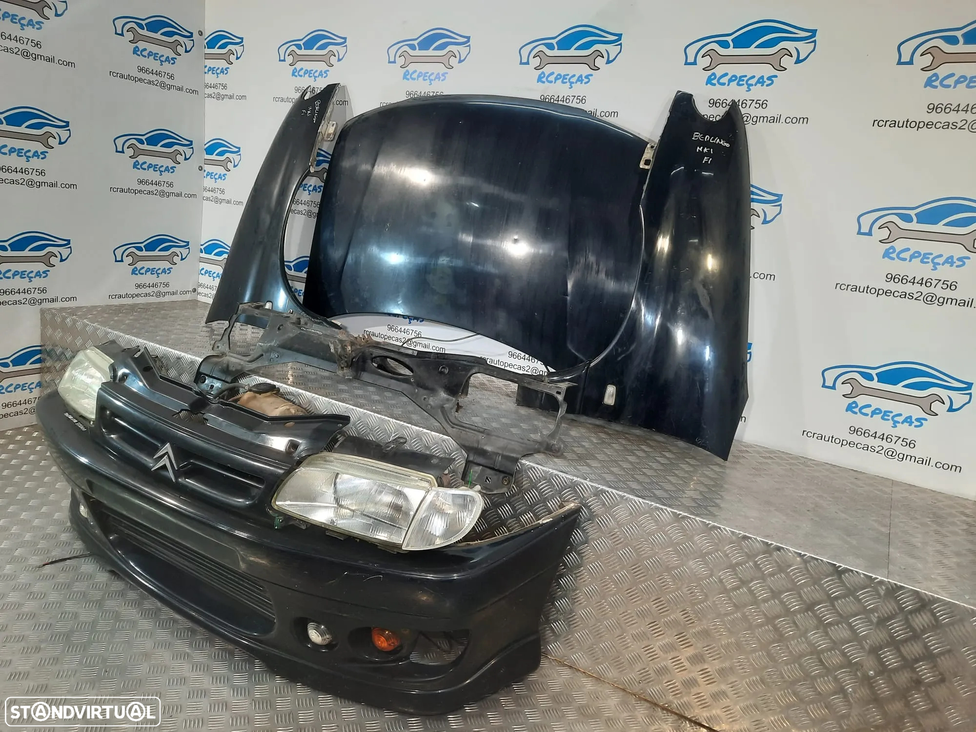 FRENTE COMPLETA CITROEN BERLINGO I 1 MK1 CAPOT PARACHOQUES GUARDA-LAMAS OTICAS RADIADOR VENTILADOR FRENTE FIBRA REFORÇO - 4