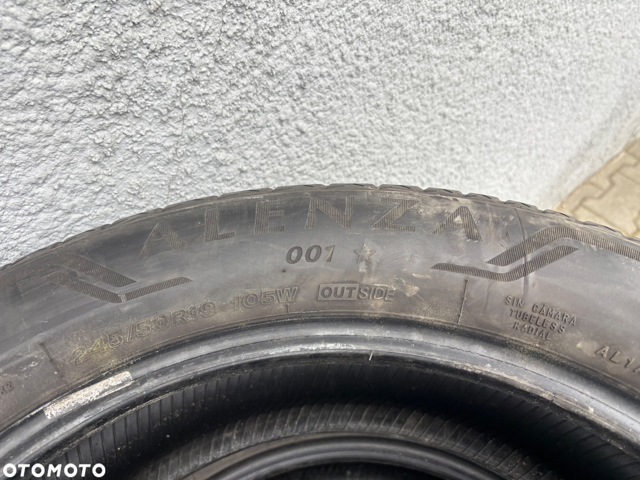 4x Opony letnie Bridgestone Alenza 001 | 245/50 R19 | Lato | 5 mm - 4