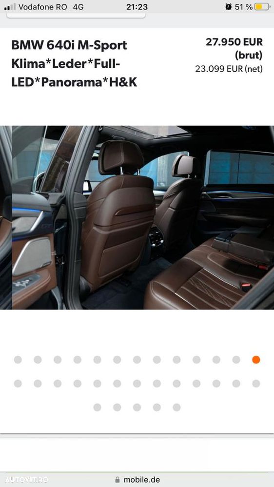 BMW Seria 6 640i - 21