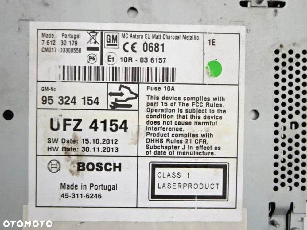 radio cd gps opel antara lift - 7