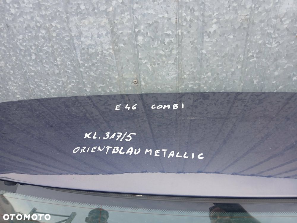 BMW E46 KOMBI klapa bagażnika kod lakieru Orientblau Metallic - 8