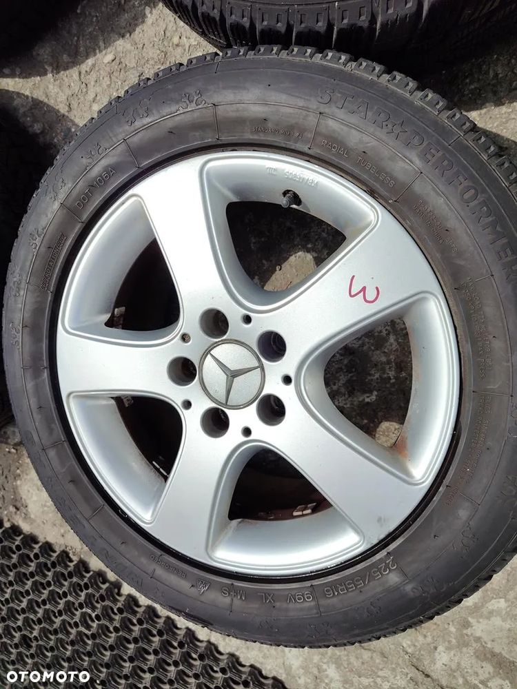 MERCEDES W211 VITO FELGI Aluminiowe Koła ZIMA 5X112 +opony zimowe 6-7mm - 16