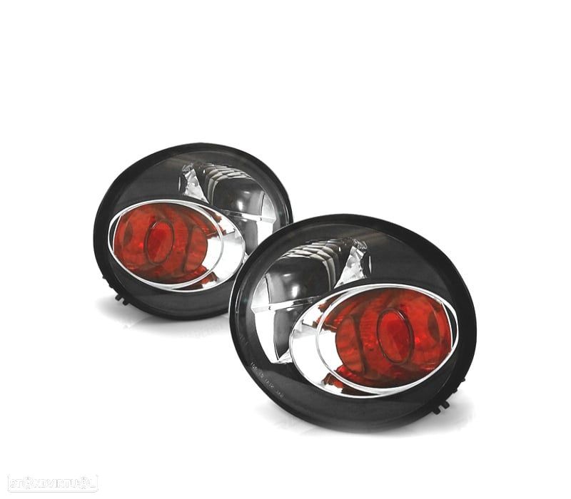 FAROLINS TRASEIROS VOLKSWAGEN VW NEW BEETLE 98-05 PRETO - 1