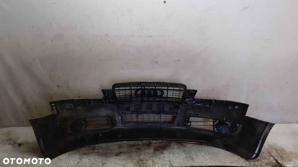 + ZDERZAK PRZÓD PRZEDNI AUDI A6 C6 LY7W  SREBRNY HALOGENY - 5