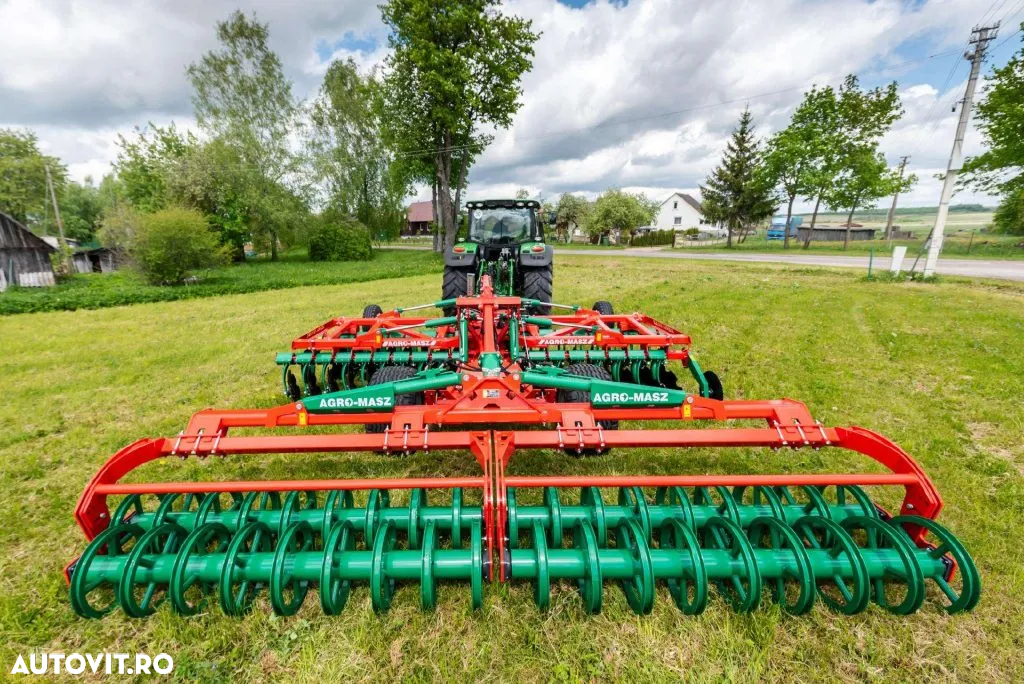 Agro-Masz BTC 50H terradisc greu tractat, cu tavalug inelar si nivelator - 13