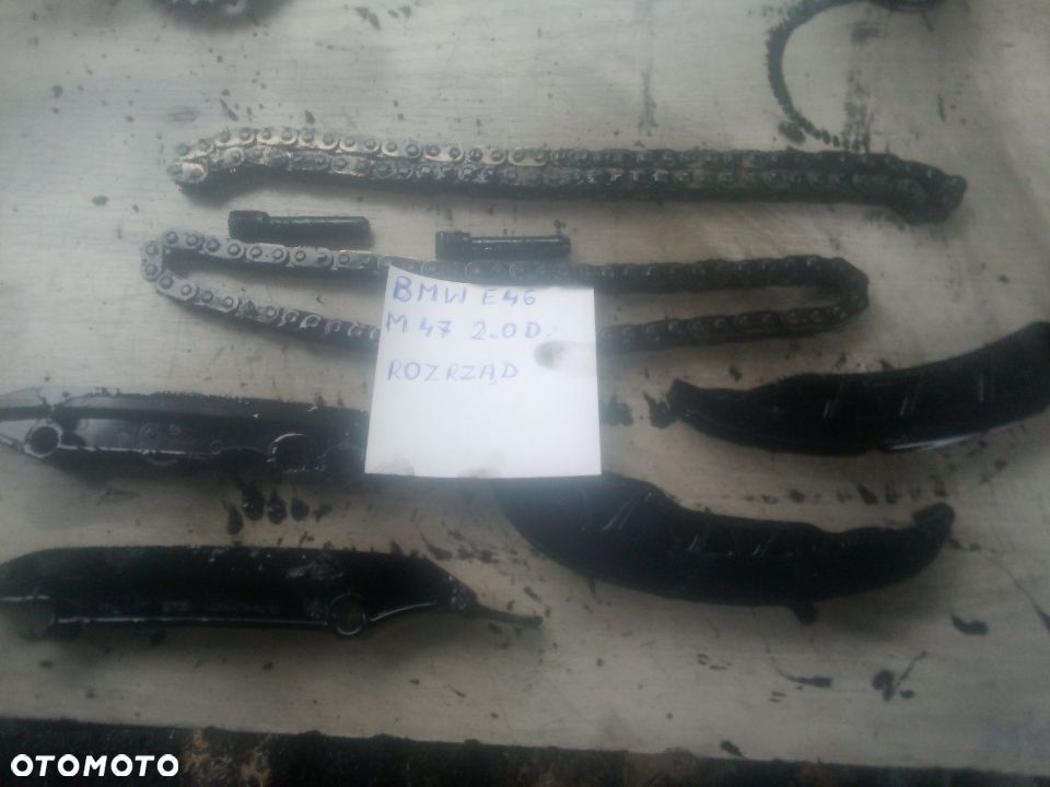 BMW E46 2,0D M47 rozrząd łancuch slizgi - 1