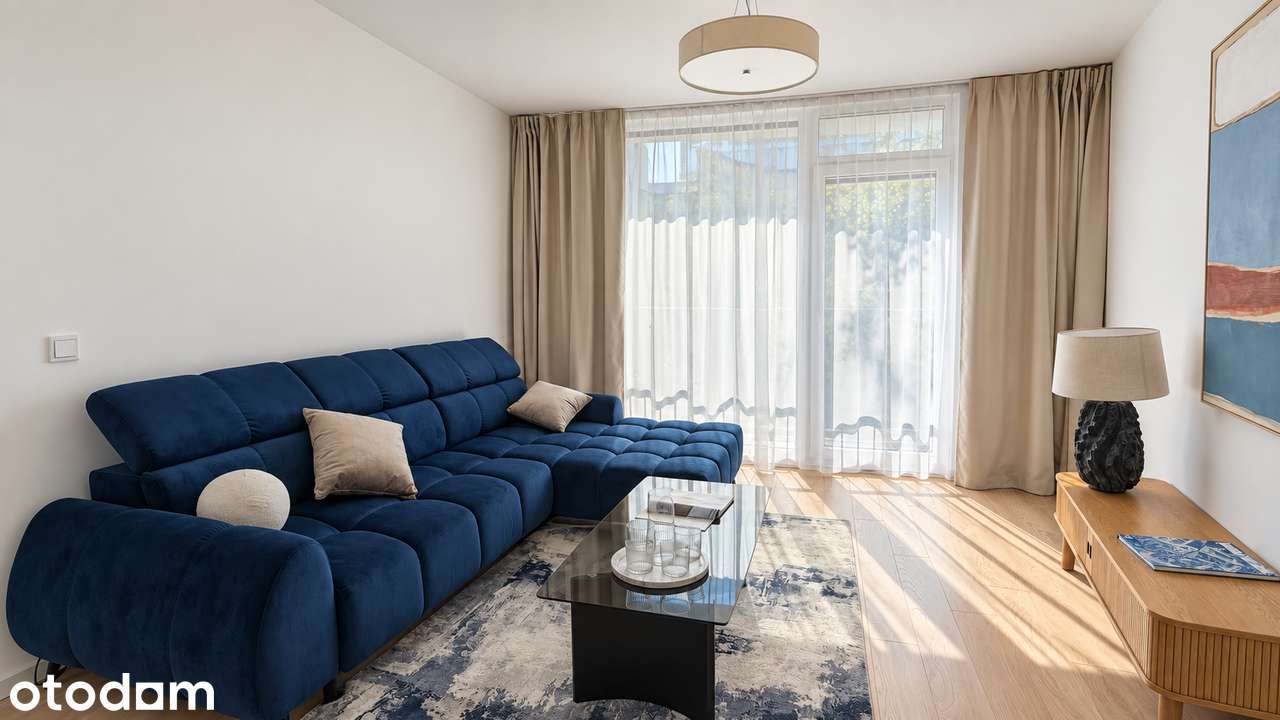 Eleganckie mieszkanie w sercu Browarów Warszawskich| 57m2