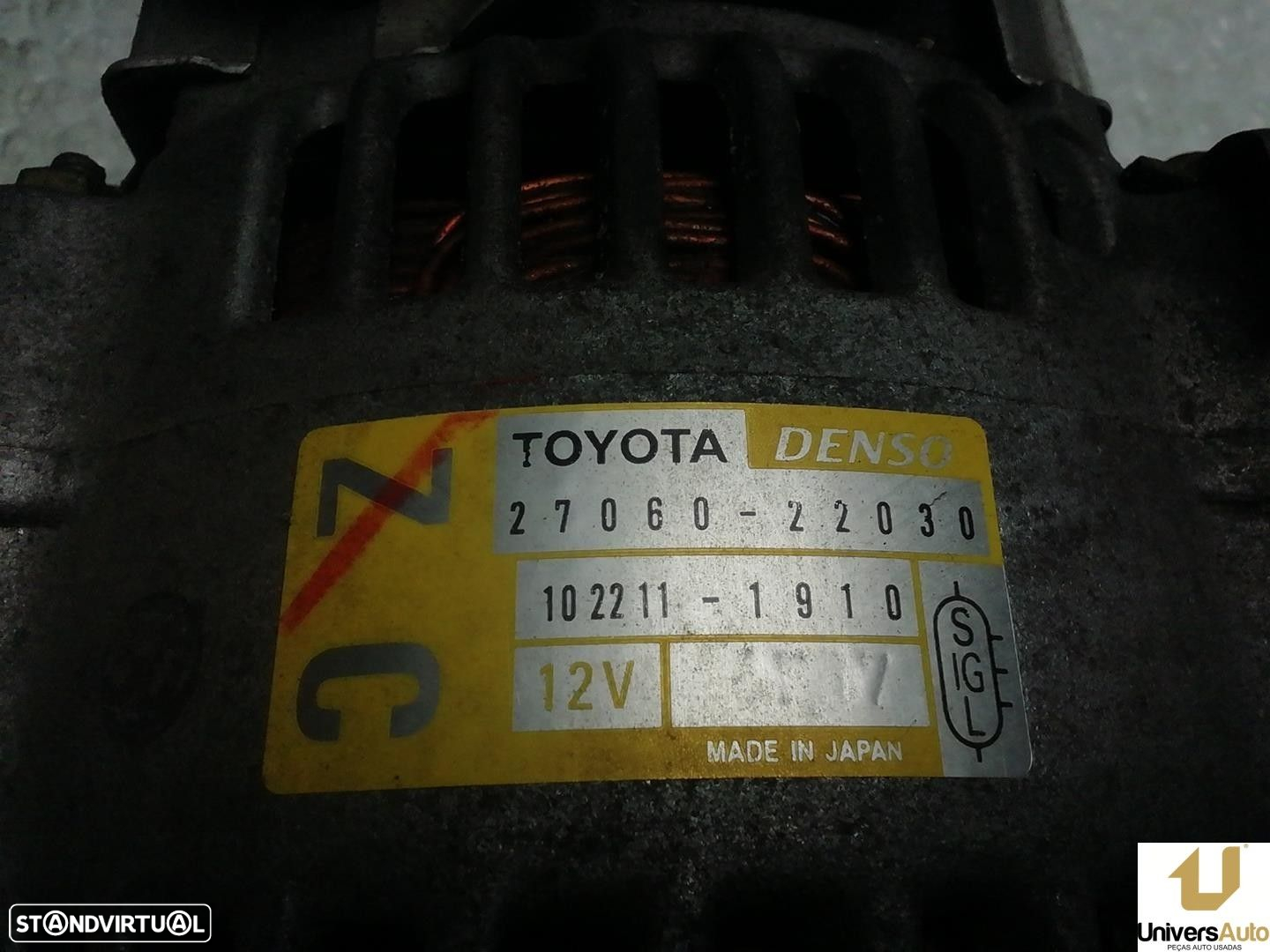 ALTERNADOR TOYOTA COROLLA 2004 -2706022030 - 4