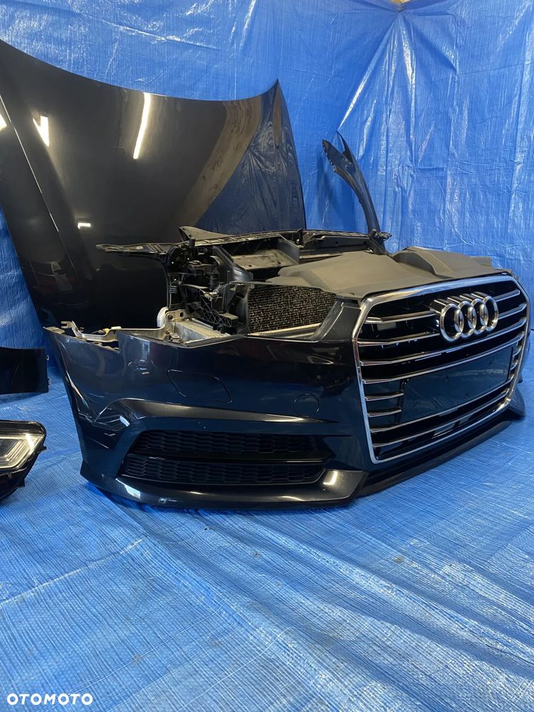 PRZÓD KOMPLETNY MASKA ZDERZAK LAMPY PAS PRZEDNI FULL LED AUDI A6 C7 S-LINE LIFT LX5R - 10