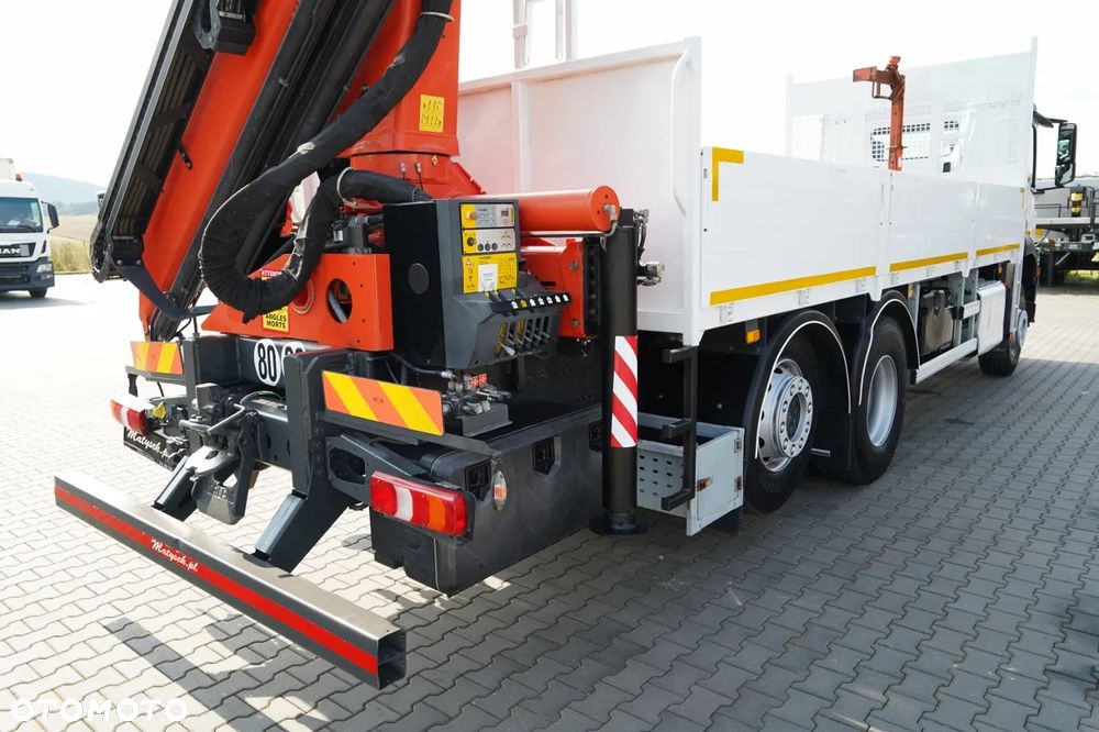 Mercedes-Benz / AROCS 2643 / 6x2 / SKRZYNIOWY - 6,4 M / HDS palfinger pk 20001-k - wysów: 10,2 M / OŚ PODNOSZONA / STEROWANIE RADIOWE / ROTATOR / WIDŁY / OPONY 100 % / 2017 ROK - 18