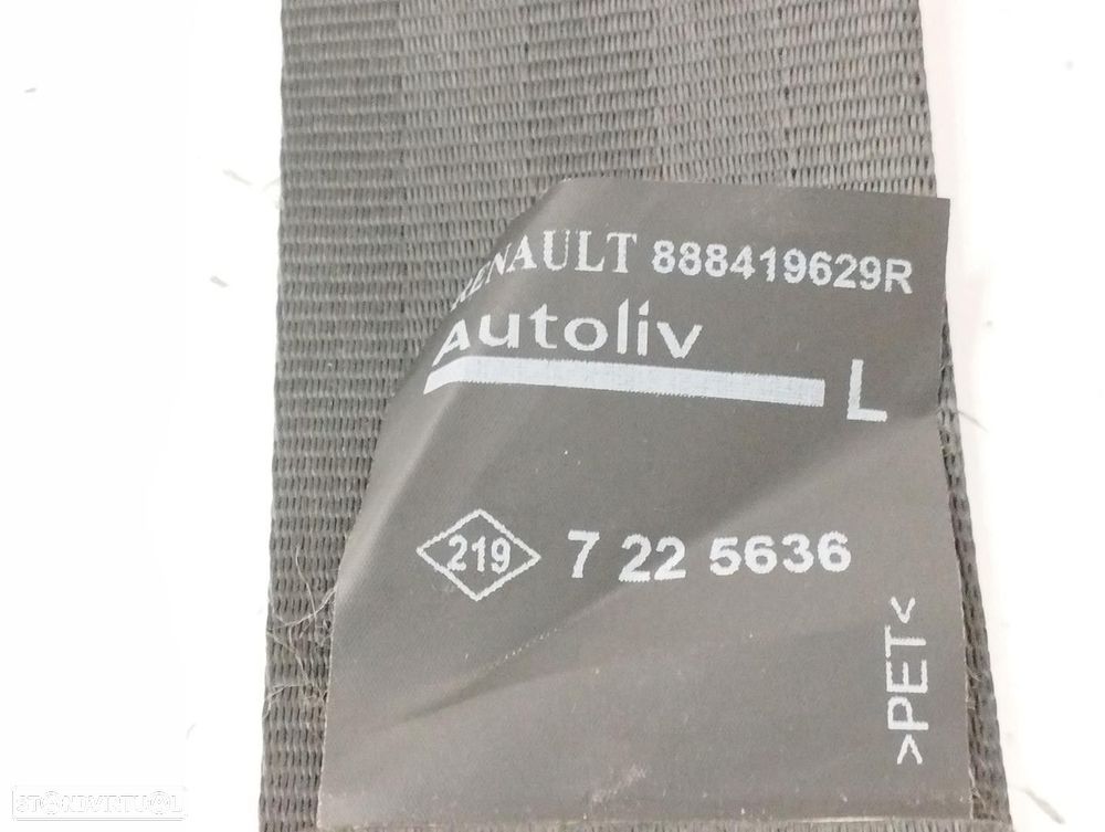 CINTO SEGURANÇA TRASEIRO ESQUERDO RENAULT CLIO IV 2017 -888419629R - 3