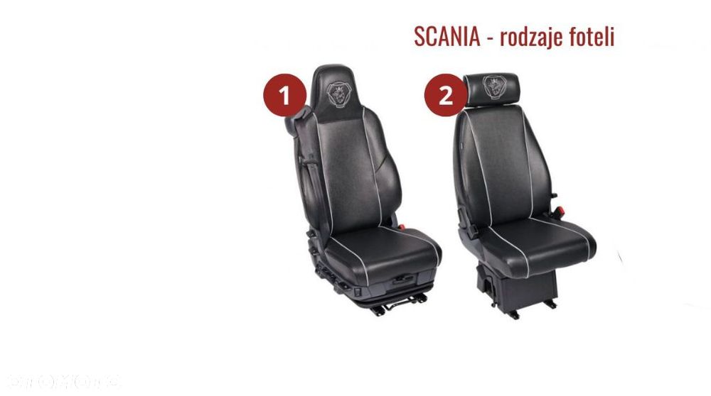 Pokrowce welurowe siedzeń Scania R S P G - 2