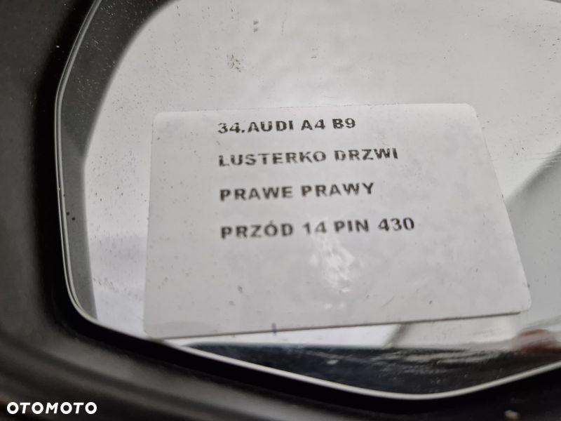 audi a4 b9 lusterko drzwi prawe prawy przód 14 pin eu - 11