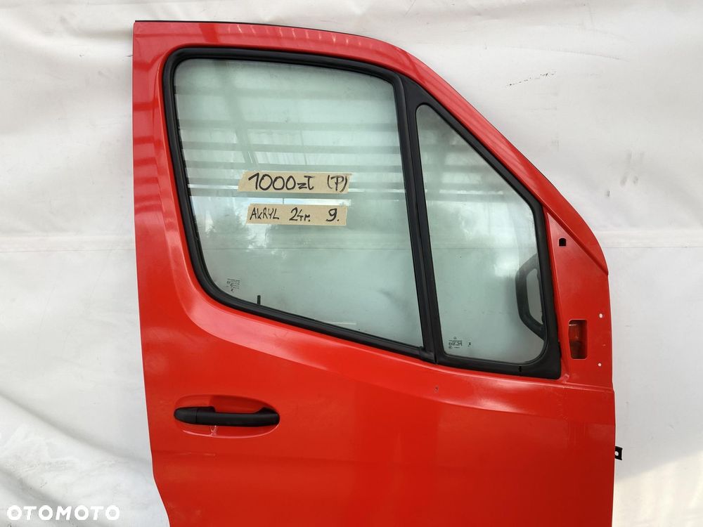 SPRINTER 907 910 17- DRZWI PRZEDNIE PRAWE CZERWONE ORYGINALNE PRAWY PRZÓD - 3