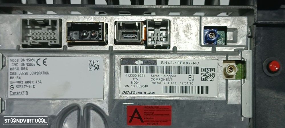 SISTEMA NAVEGAÇÃO GPS LAND ROVER RANGE ROVER (LM) V8 TD VOGUE - 2