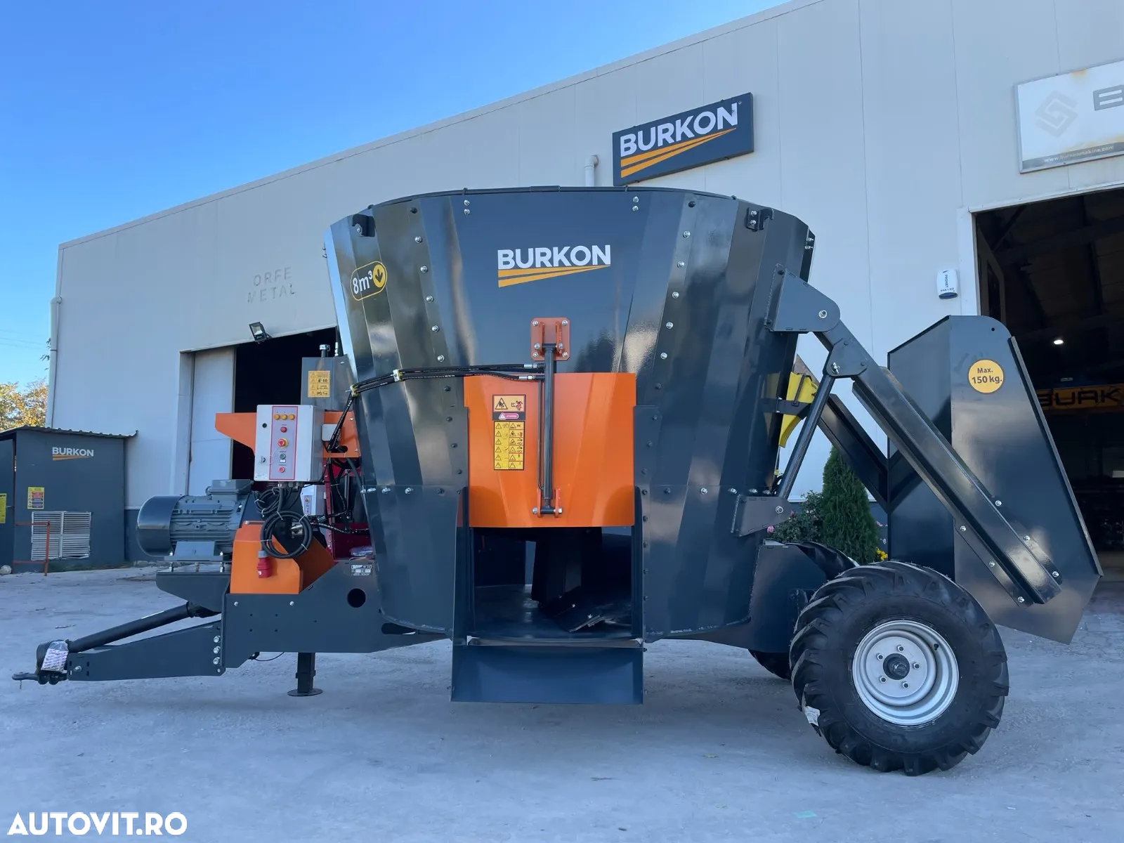 Burkon REMORCA-MIXER TEHNOLOGICA 2M3,4M3,6M3,8M3,10M3 - 6