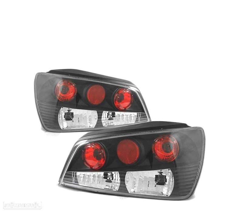 FAROLINS TRASEIROS PEUGEOT 306 97-01 PRETO - 1