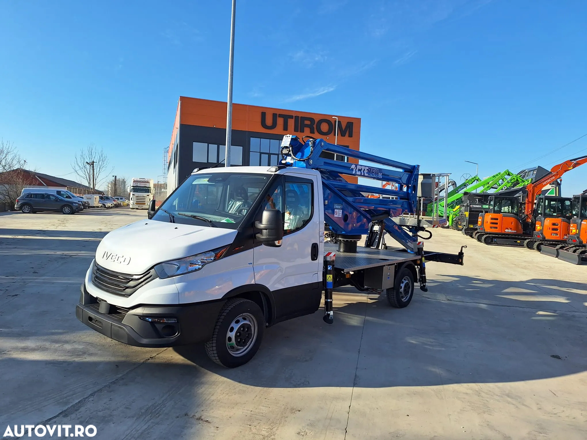 Iveco NACELA la 20m, marca CTE din Italia, sasiu Daily 3,490kg permis cat B, ridica 250kg, posibilitate leasing, PROMOTIE 81900 EUR+Tva - 2