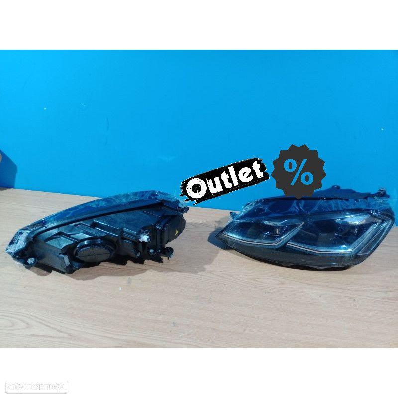 R012837C6 FAROIS VOLKSWAGEN VW GOLF 7 12-17 DRL DINAMICOS PRETO LOOK 7.5 R LINE - 5