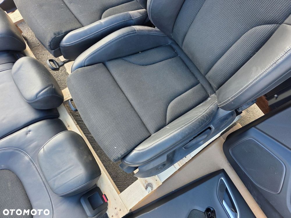FOTEL FOTELE AUDI Q3 8U S LINE SKÓRA + MATERIAŁ KOMPLET ! - 10
