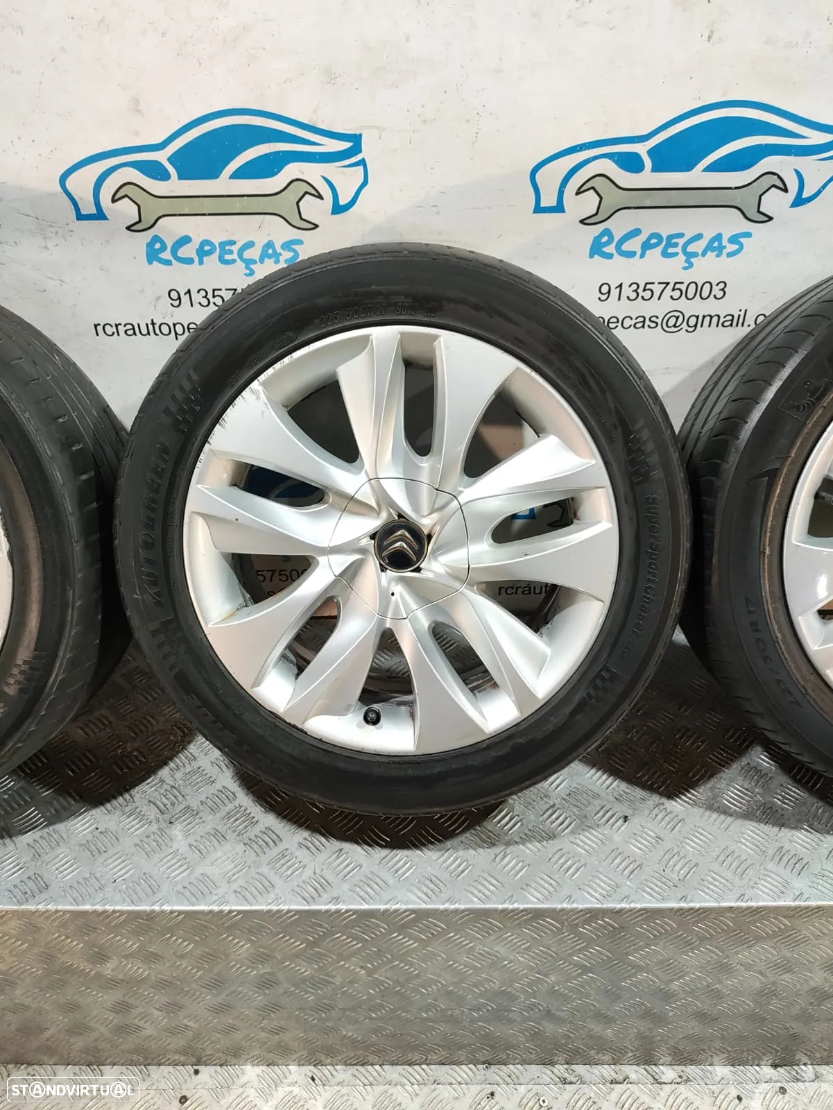 - Jantes 17 Polegadas Originais Citroen - 4x108 - 9670292277 - DS5 DS3 225 50 17 - 7