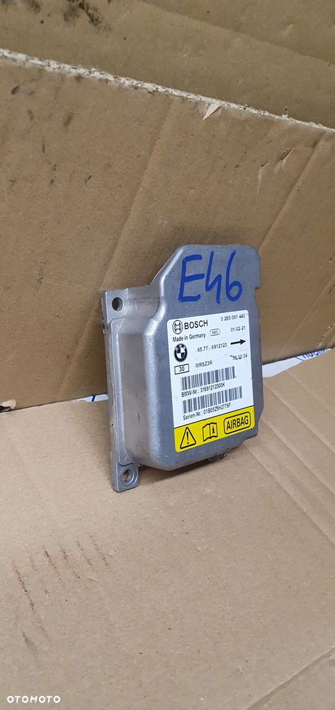 Moduł Sensor Airbag Poduszek BMW 3 E46 6912123 - 2