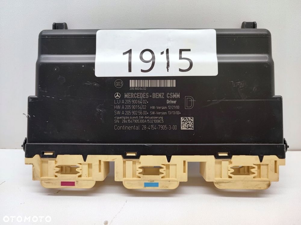 MERCEDES C W205 MODUŁ FOTELA STEROWNIK A2059006402 - 1
