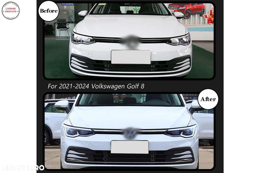 Faruri LED VW Golf 8 VIII (2020-2024) Semnal Dinamic Secvential- livrare gratuita - 11