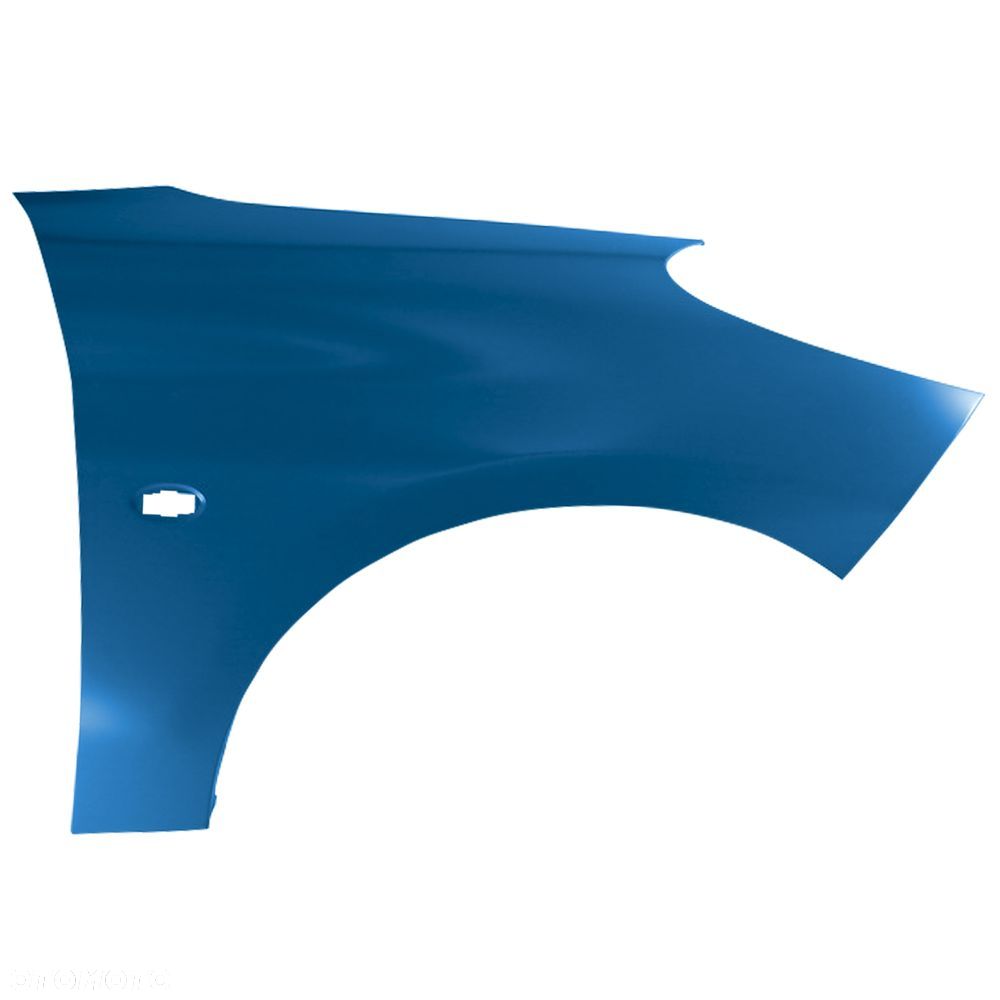 BLU Błotnik PEUGEOT 206+ PLUS KMF prawy niebieski 2007-2014 przód Bleu Recife - 2