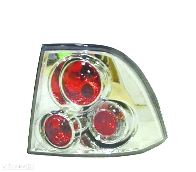 FAROLINS TRASEIROS OPEL VECTRA B 95-98 CROMADO - 1