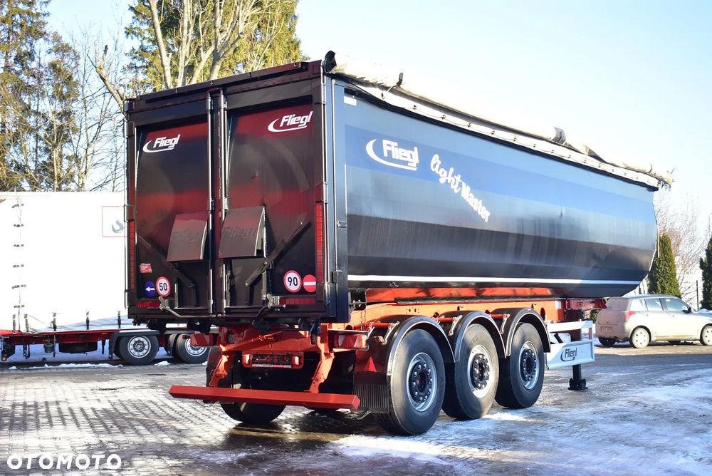Fliegl Wywrotka / 55 m³/ Klapo-Drzwi/2 x Szybr/ S.A.F / Oś podnoszona / Sprowadzona z Niemiec ! - 6