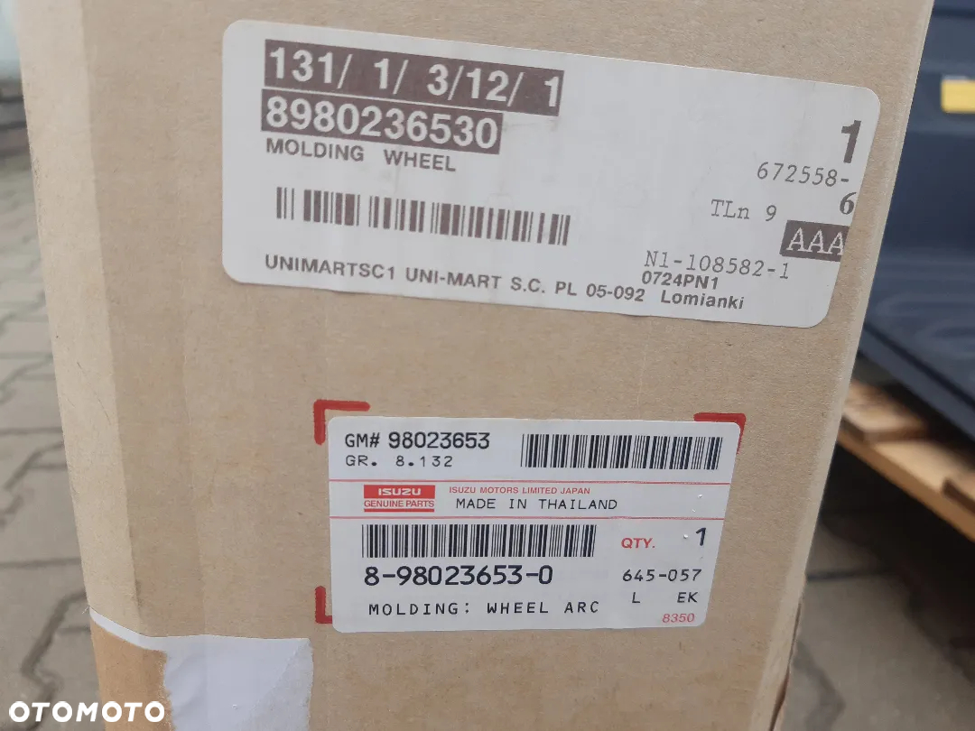 NADKOLE nakładka nadkola LEWY przód ISUZU D-max I 2006-2011 - 5