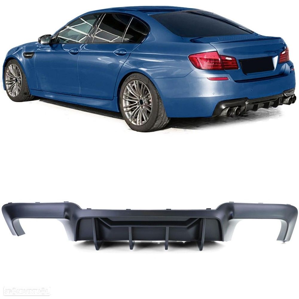 Difusor parachoques Look M5 Trás Novo/ ABS BMW 5 (F10)/BMW 5 Touring (F11) - 5