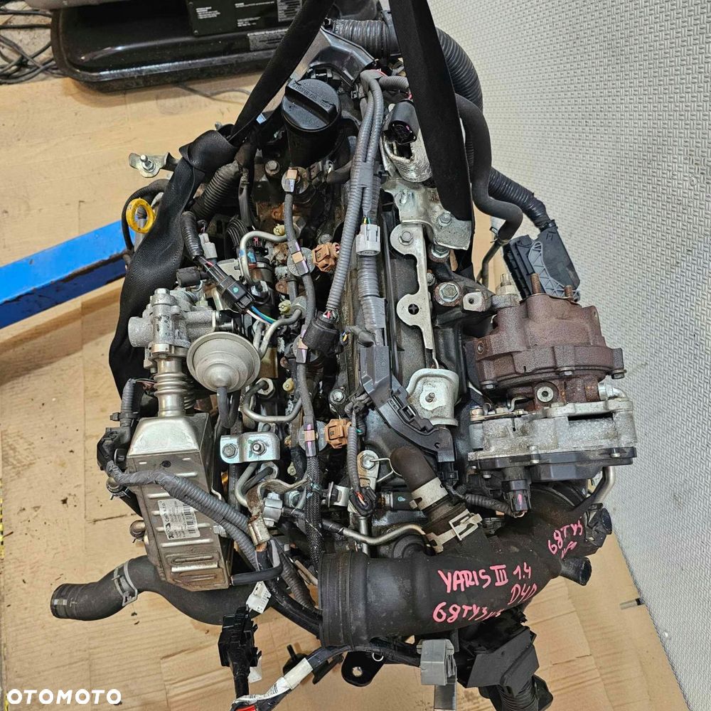 toyota yaris iii 1.4 d4d silnik motor kompletny 1nd - 8