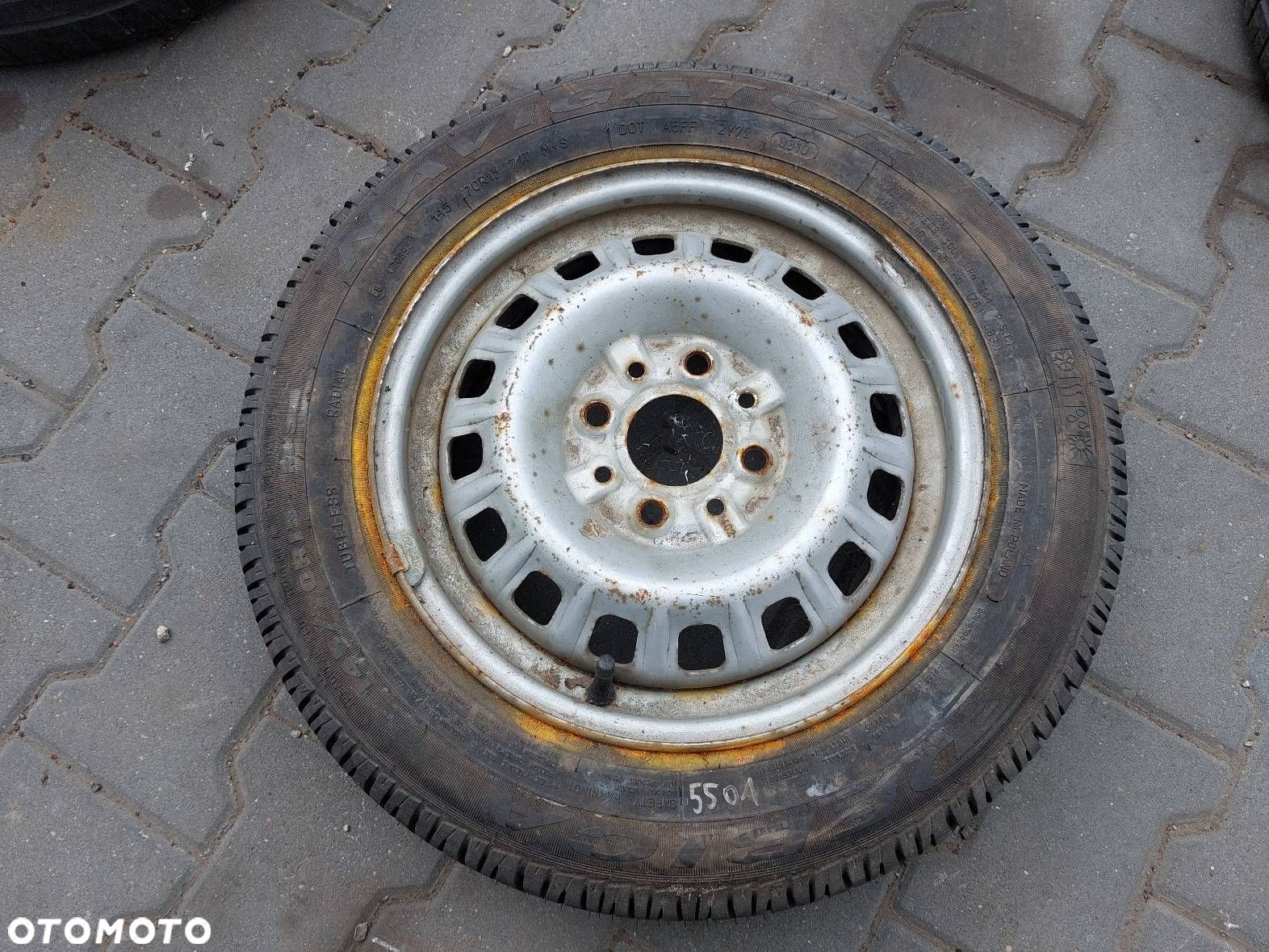 KOŁO FELGA OPONA ZAPAS 4x98 4,5Jx13 145/70R13 DĘBICA NAVIGATOR FIAT - 1