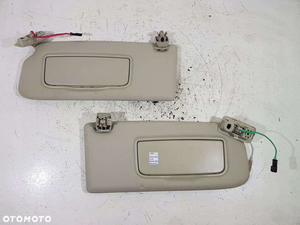 słoneczka osłona przeciwsłoneczna daszek pilot volvo xc60 i eu 12r komplet - 1