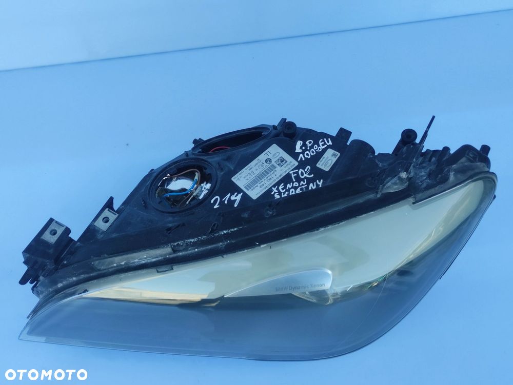 LAMPA LEWY PRZÓD PRZEDNIA BMW F01 F02 F04 XENON SKĘTNY EUROPA - 2